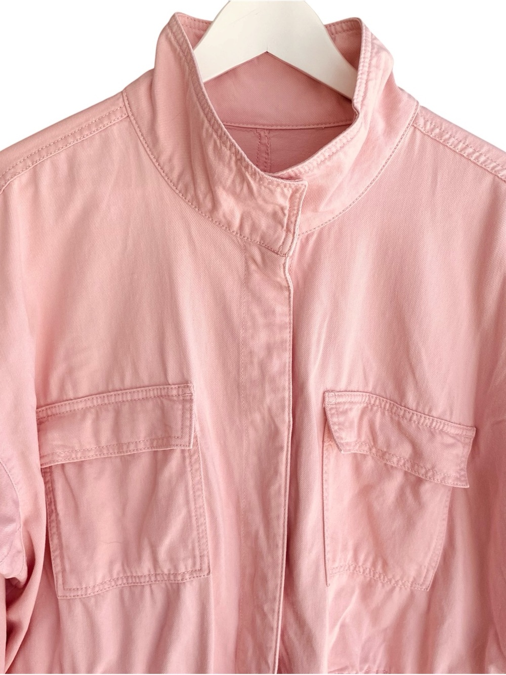 TIME & TRU Utility Jacket Drawstring Pink Women’s Size XL 16/18 - Picture 4 of 11